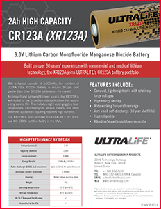 XR123A Information Sheet